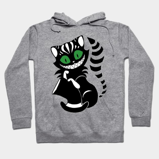 Cheshire Cat T-shirt Hoodie by Hartles Nina